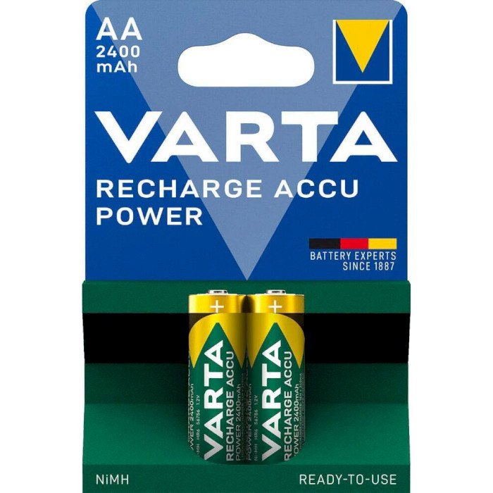Аккумулятор VARTA Recharge Accu Power AA 2400mAh 2шт/уп (56756 101 402)