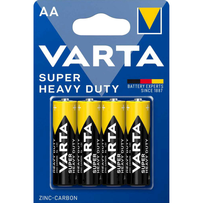 Батарейка VARTA Super Heavy Duty AA 4шт/уп (02006 101 414)