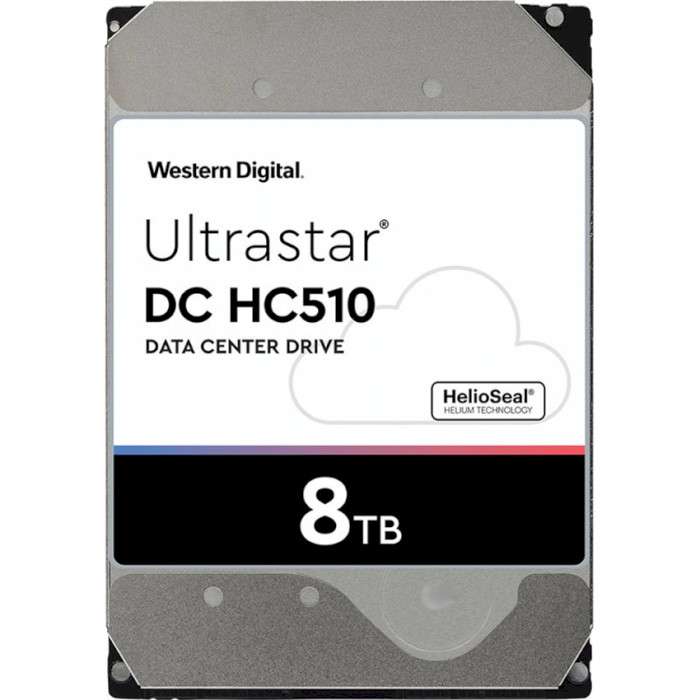 Жёсткий диск 3.5" WD Ultrastar DC HC510 8TB SATA/256MB (HUH721008ALE604/0F27457)