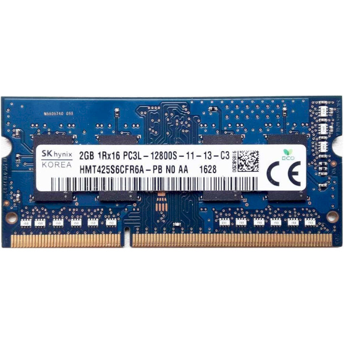 Модуль памяти HYNIX SO-DIMM DDR3L 1600MHz 2GB (HMT425S6CFR6A-PBN0)