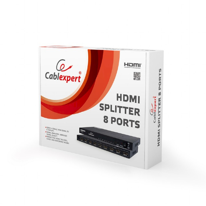 HDMI сплітер 1 to 8 CABLEXPERT DSP-8PH4-03