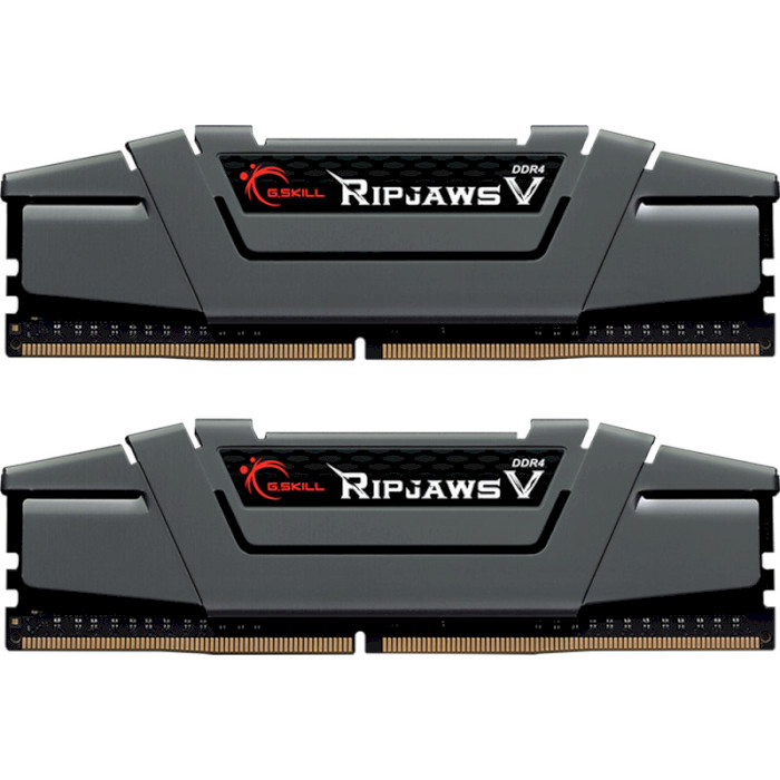 Модуль пам'яті G.SKILL Ripjaws V Gunmetal Gray DDR4 3200MHz 16GB Kit 2x8GB (F4-3200C16D-16GVGB)