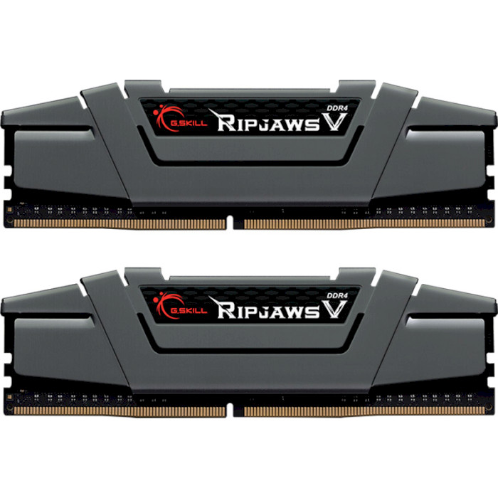 Модуль памяти G.SKILL Ripjaws V Gunmetal Gray DDR4 3200MHz 16GB Kit 2x8GB (F4-3200C16D-16GVGB)