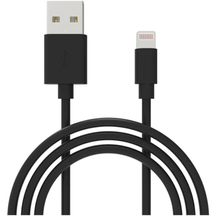 Кабель GRAND-X Apple Lightning/USB Black 1м (PL01B)