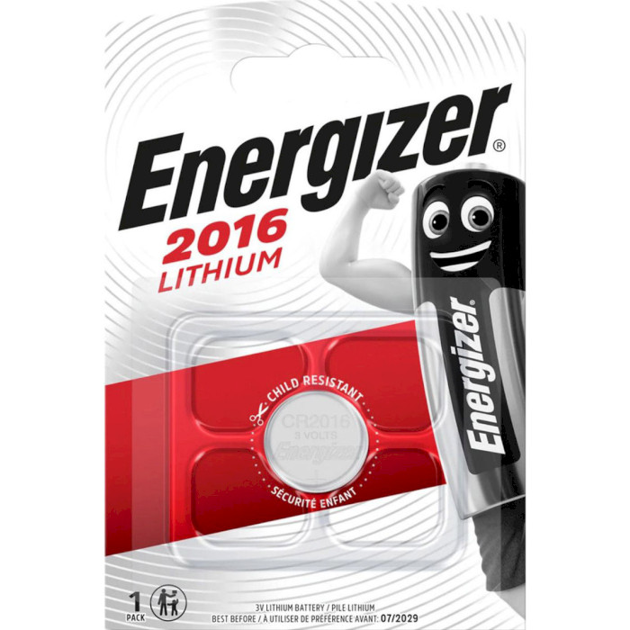 Батарейка ENERGIZER Lithium CR2016 (638710)