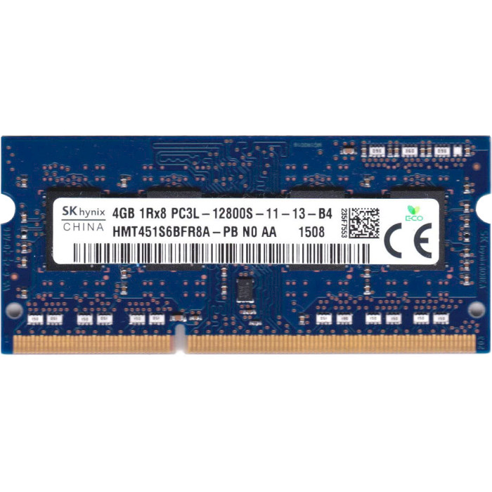 Модуль памяти HYNIX SO-DIMM DDR3L 1600MHz 4GB (HMT451S6BFR8A-PBN0)