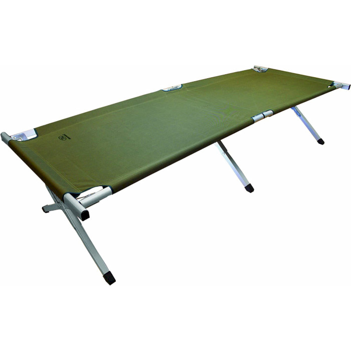 Кемпінгова розкладачка HIGHLANDER Aluminium Camping Bed Green (FUR041-GN)