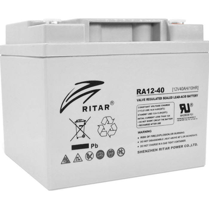 Акумуляторна батарея RITAR RA12-40 (12В, 40Агод)