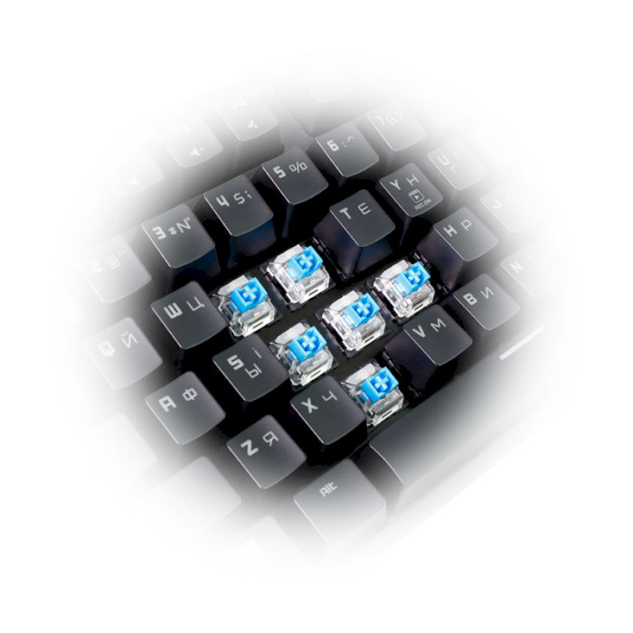 Клавіатура HATOR Rockfall UA Blue Switch Black (HTK-604)