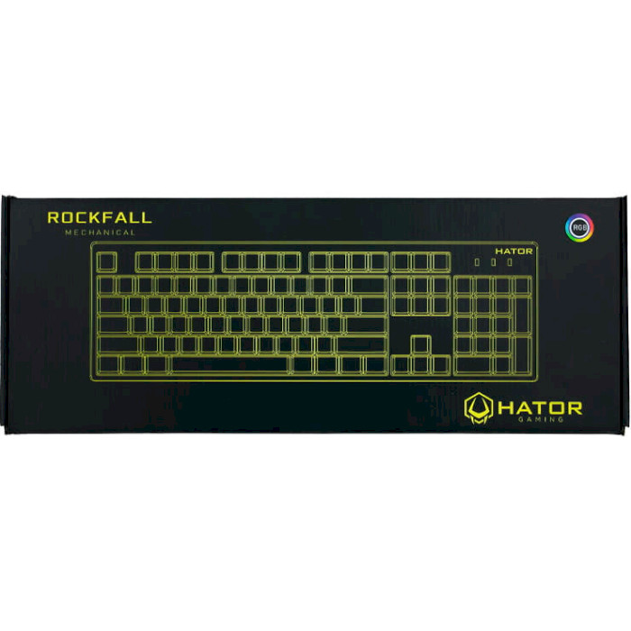 Клавиатура HATOR Rockfall UA Red Switch Black (HTK-606)