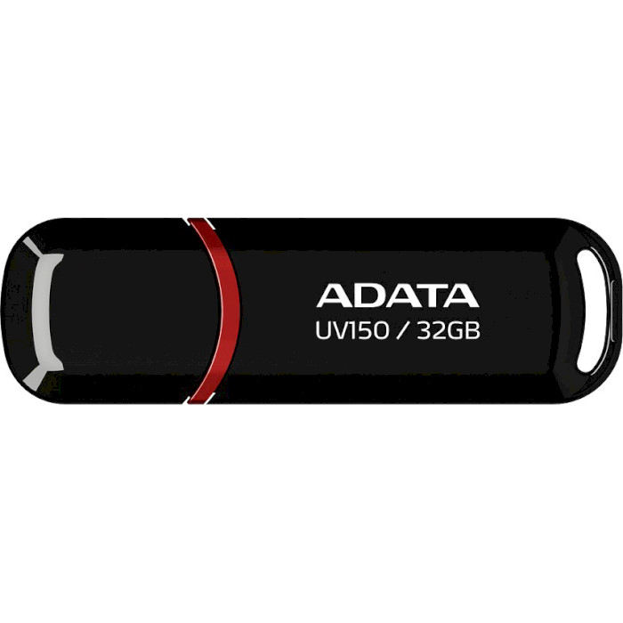 Флэшка ADATA UV150 32GB Black (AUV150-32G-RBK)