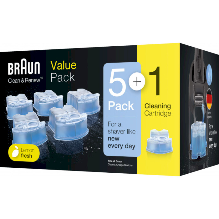 Картридж для бритв BRAUN CCR6 Clean & Renew 6-pack (81673079)