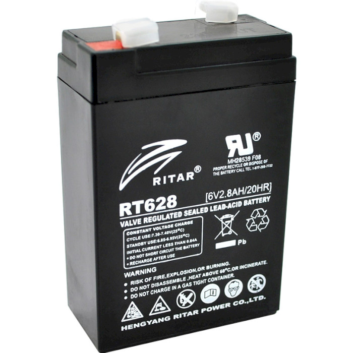 Акумуляторна батарея RITAR RT628 (6В, 2.8Агод)