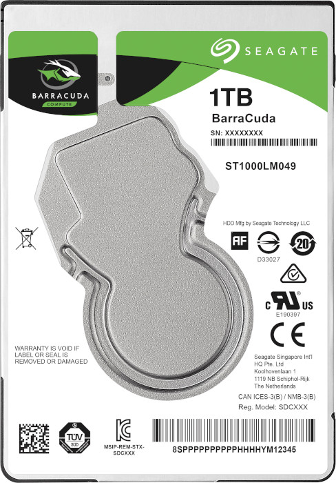 Жорсткий диск 2.5" SEAGATE BarraCuda 1TB SATA/128MB (ST1000LM049)