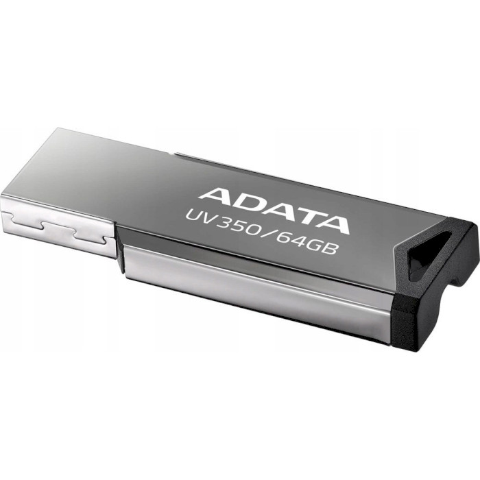 Флешка ADATA UV350 64GB USB3.2 Silver (AUV350-64G-RBK)