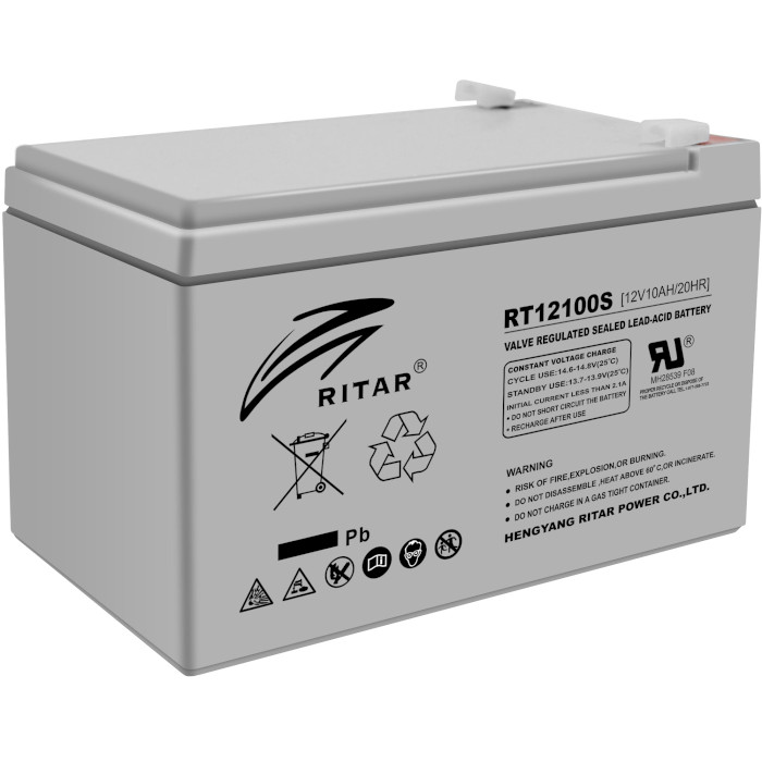 Аккумуляторная батарея RITAR RT12100S Gray (12В, 10Ач)