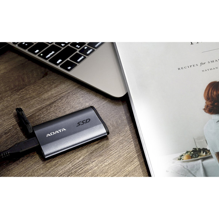 Портативный SSD диск ADATA SE730H 512GB USB3.2 Gen1 Titanium (ASE730H-512GU31-CTI)