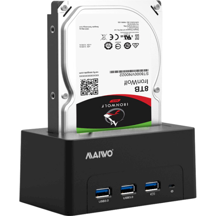 Док-станція MAIWO K308H для HDD/SSD 2.5"/3.5" SATA to USB 3.0
