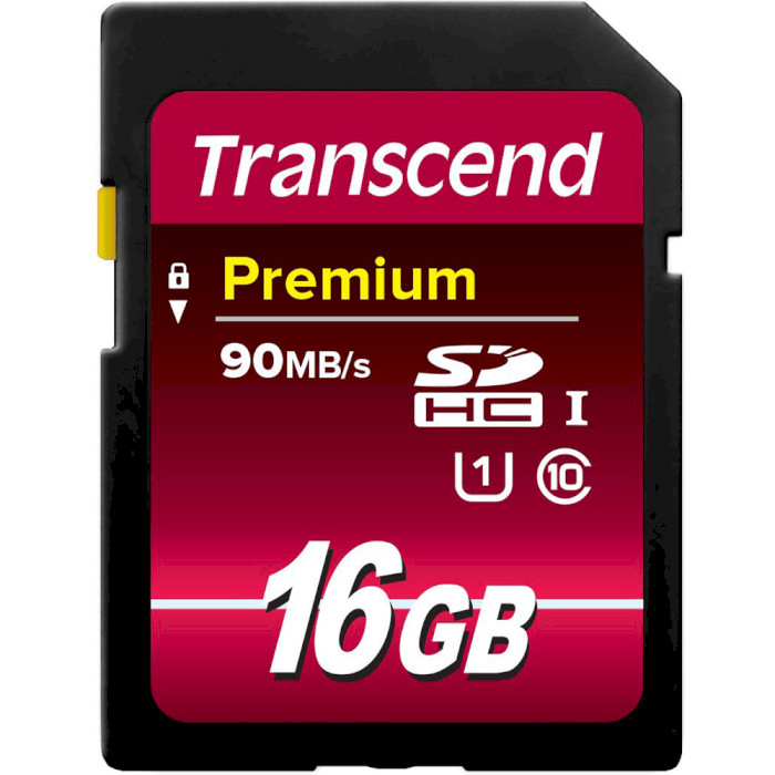 Карта памяти TRANSCEND SDHC Premium 16GB UHS-I Class 10 (TS16GSDU1)