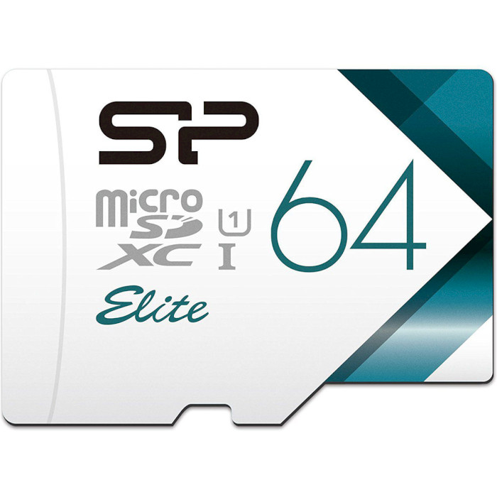 Карта пам'яті SILICON POWER microSDXC Elite Colorful 64GB UHS-I Class 10 + SD-adapter (SP064GBSTXBU1V21SP)