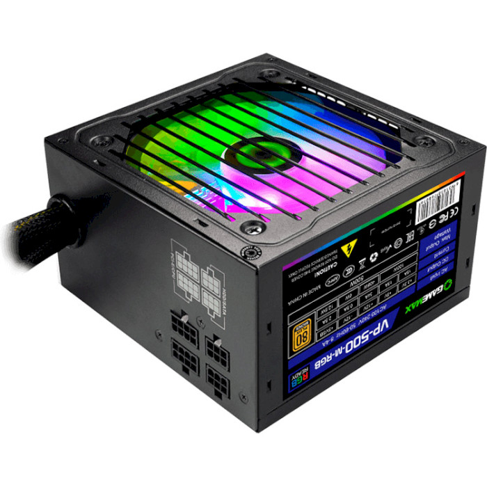 Блок живлення 500W GAMEMAX VP-500-M-RGB