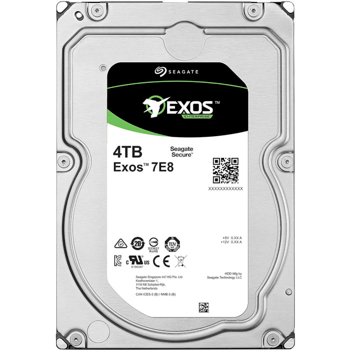Жёсткий диск 3.5" SEAGATE Exos 7E8 4TB SAS 7.2K (ST4000NM005A)