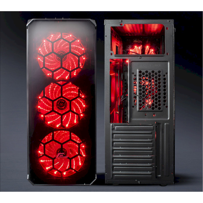 Корпус FRIME Fusion Red LED (FUSION-U3-315RLF-WP)