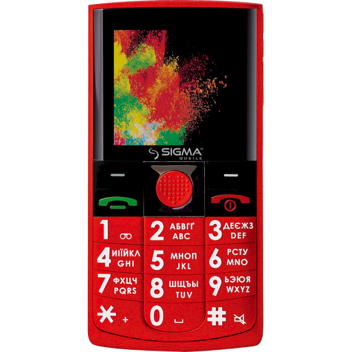 Мобільний телефон SIGMA MOBILE Comfort 50 Solo Red (4827798121528)