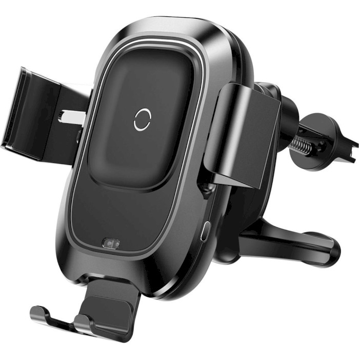 Автотримач для смартфона з бездротовою зарядкою BASEUS Smart Vehicle Bracket Wireless Charger Black (WXZN-01)