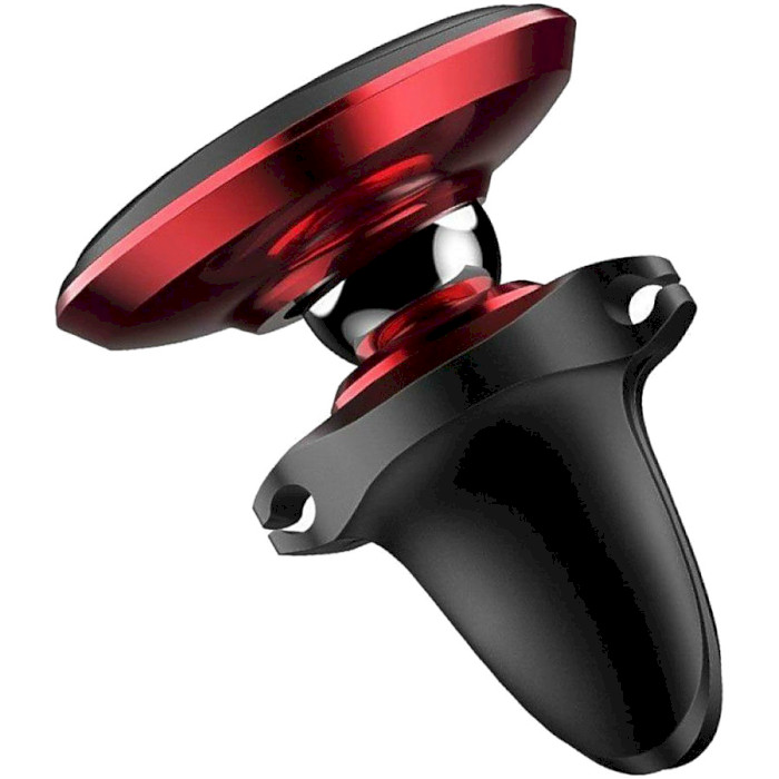 Автотримач для смартфона BASEUS Magnetic Air Vent Car Mount Holder with cable clip Red (SUGX-A09)