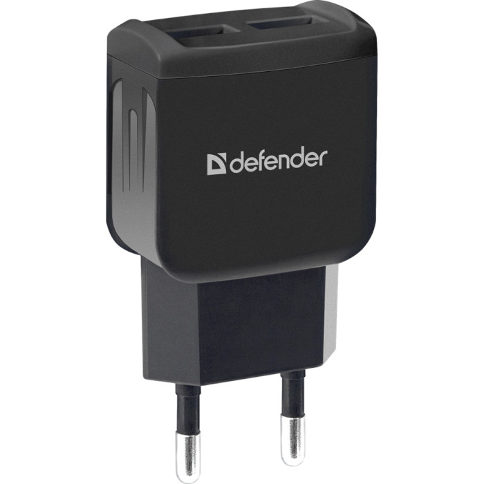 Зарядний пристрій DEFENDER UPA-22 2xUSB-A, 2.1A Black (83579)