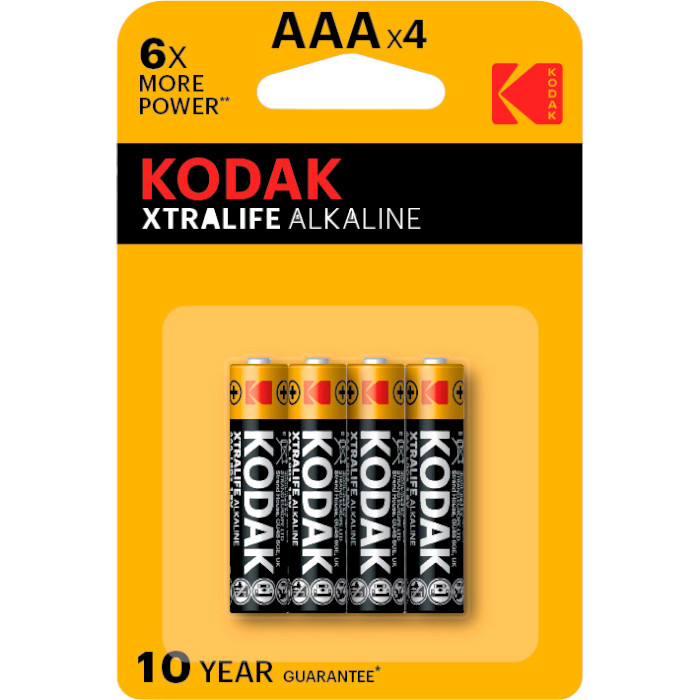 Батарейка KODAK Xtralife AAA 4шт/уп (30951990)