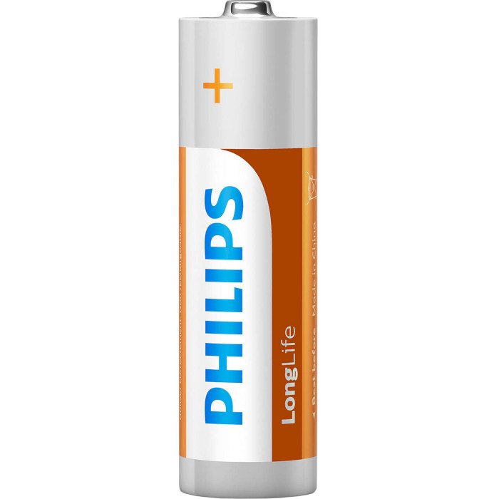 Батарейка PHILIPS LongLife AA 4шт/уп (R6L4B/10)