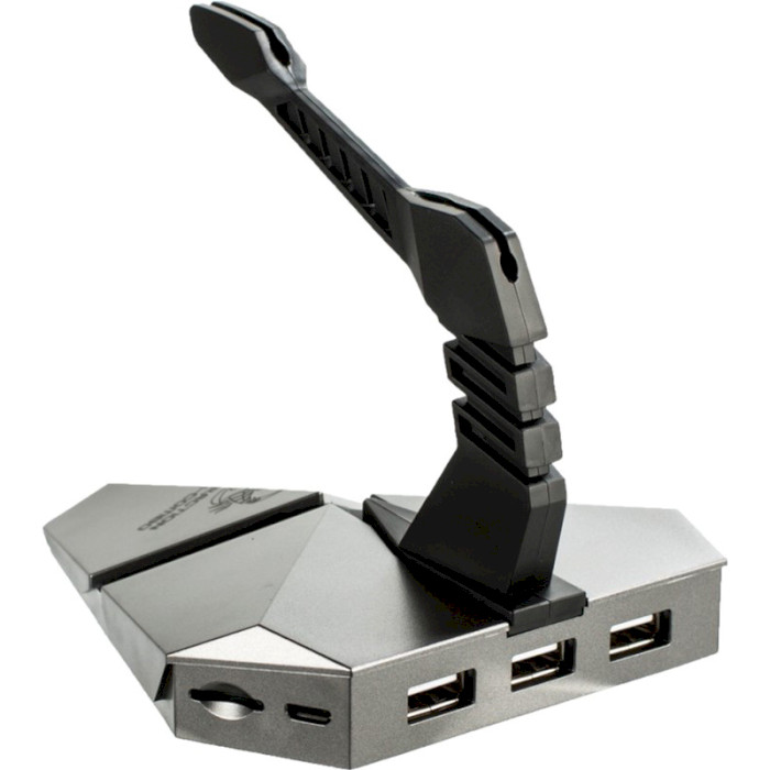 Тримач кабелю з USB-хабом OMEGA Combo Gaming Hub 3-port/microSD/Bungee (OUHCRG2)