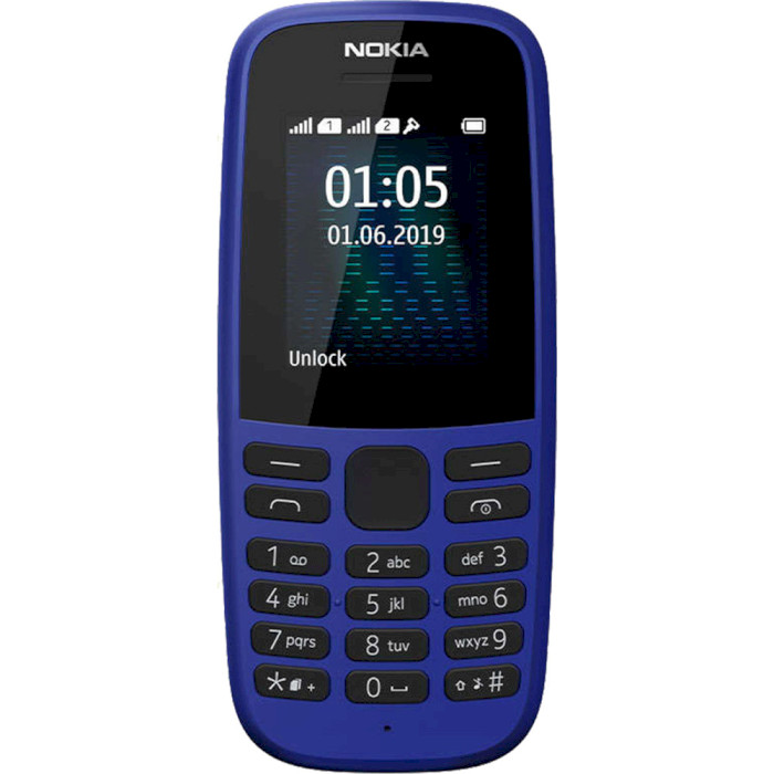Мобільний телефон NOKIA 105 (2019) DS Blue