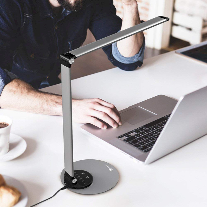 Лампа настольная TAOTRONICS LED Desk Lamp with USB Charging Port Black (TT-DL22)