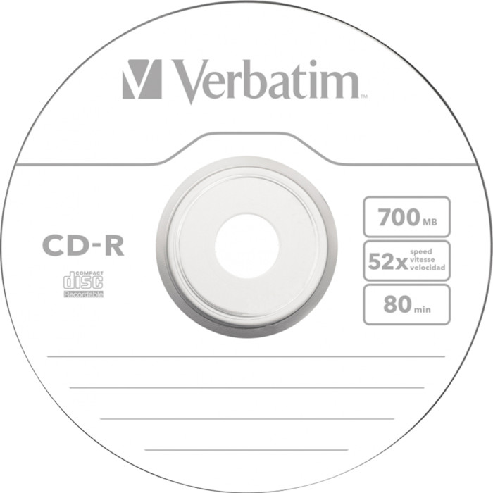 CD-R VERBATIM Extra Protection 700MB 52x 1pc/slim (43347)