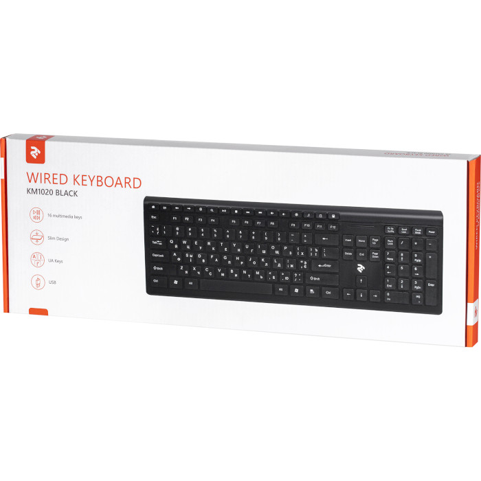 Клавіатура бездротова 2E KS210 Slim (2E-KS210WB)