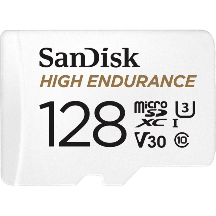 Карта пам'яті SANDISK microSDXC High Endurance 128GB UHS-I U3 V30 Class 10 + SD-adapter (SDSQQNR-128G-GN6IA)