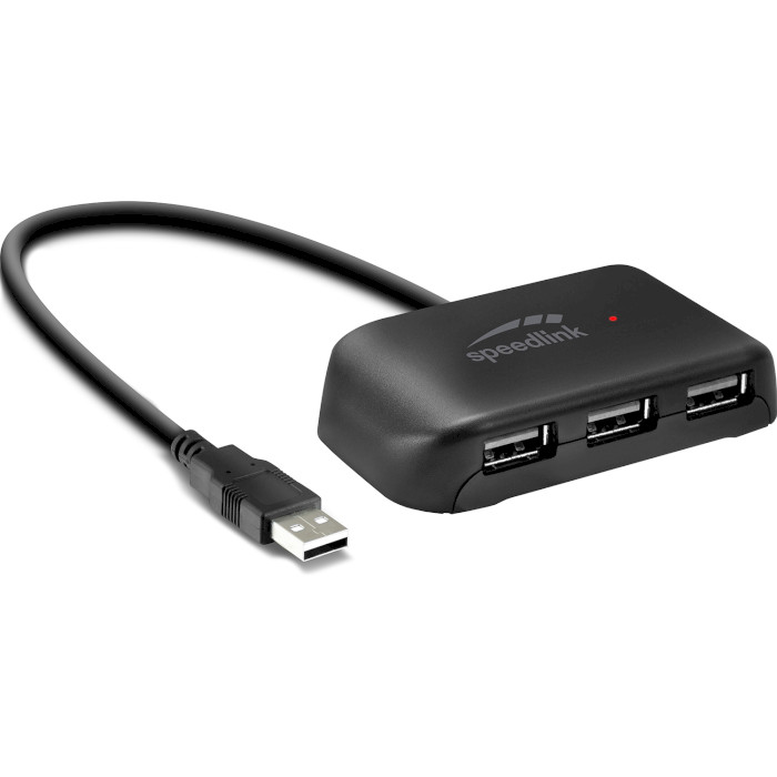 USB хаб SPEEDLINK Snappy Evo USB 2.0 Passive Black (SL-140004-BK)