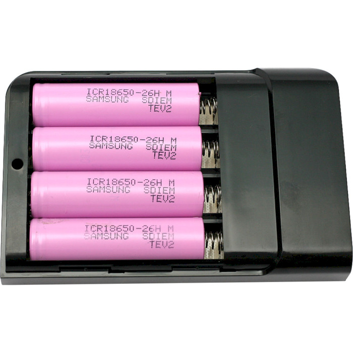 Зарядний пристрій POWERPLANT PS-PC401 для акумуляторів LIR18650 (DV00DV2814)
