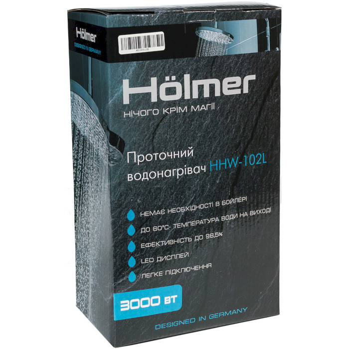 Водонагрівач проточний HOLMER HHW-102L