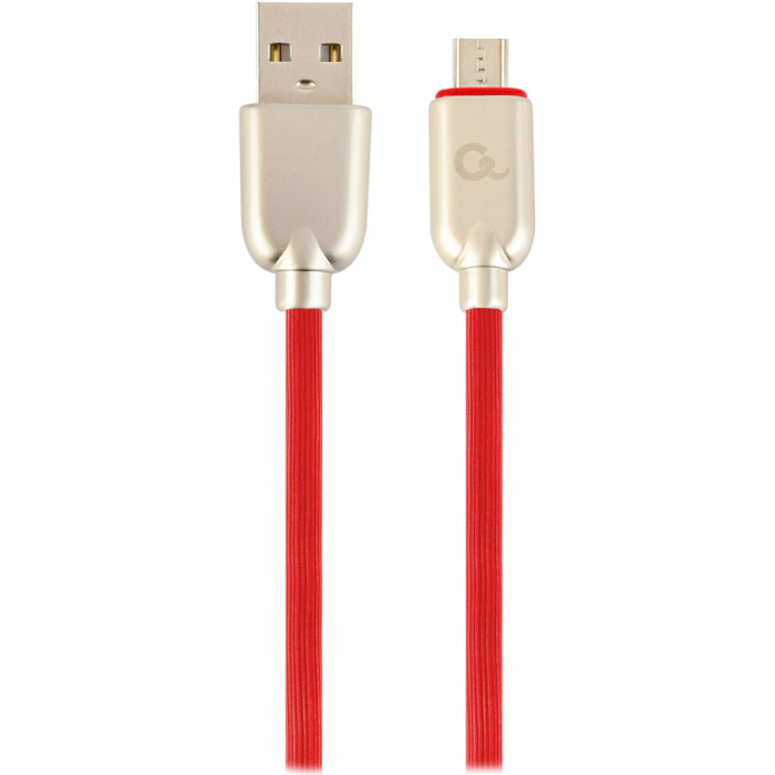 Кабель CABLEXPERT Premium Rubber Micro-USB Red 1м (CC-USB2R-AMMBM-1M-R)