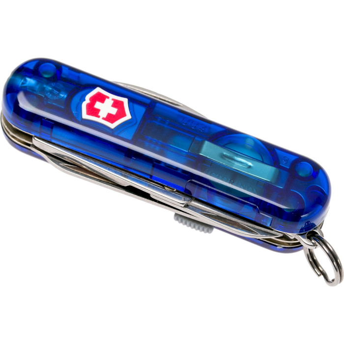 Швейцарський ніж-брелок VICTORINOX Midnite Manager Blue Transparent