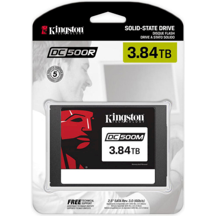 SSD диск KINGSTON DC500M 3.84TB 2.5" SATA (SEDC500M/3840G)