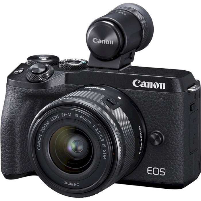 Фотоаппарат CANON EOS M6 Mark II Kit EF-M 15-45mm f/3.5-6.3 IS STM (3611C053)