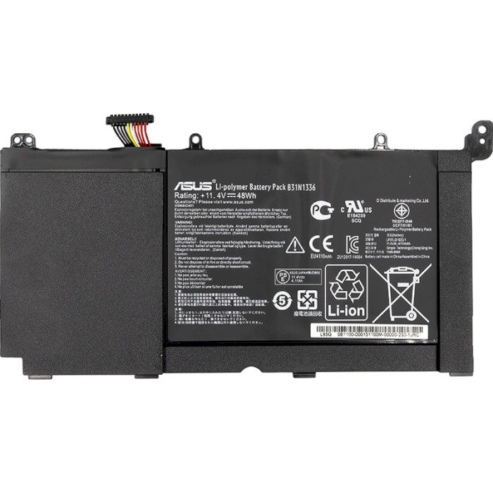 Акумулятор POWERPLANT для ноутбука Asus VivoBook S551L 11.4V/4400mAh/50Wh (NB430765)