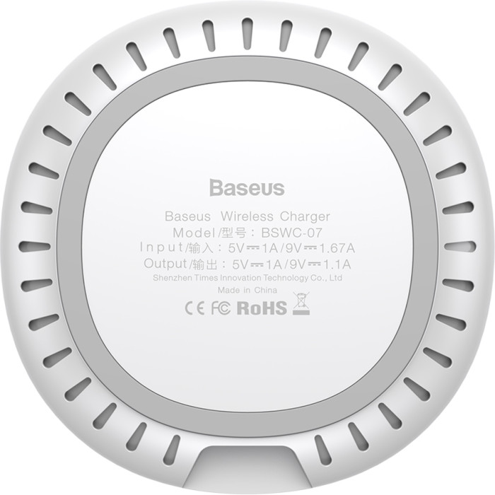 Беспроводное зарядное устройство BASEUS UFO Desktop Wireless Charger White (WXFD-02)