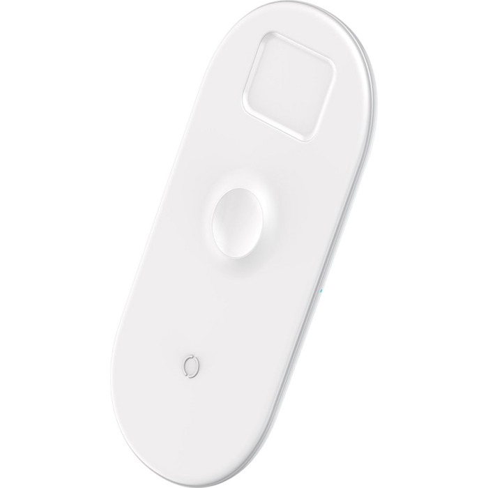 Беспроводное зарядное устройство BASEUS Smart 3-in-1 18W для Apple iPhone/Watch/AirPods White (WX3IN1-B02)