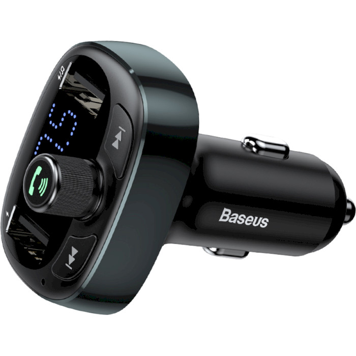 FM-трансмітер BASEUS T-typed S-09 Bluetooth MP3 Car Charger Tarnish (CCALL-TM0A/CCMT000301)